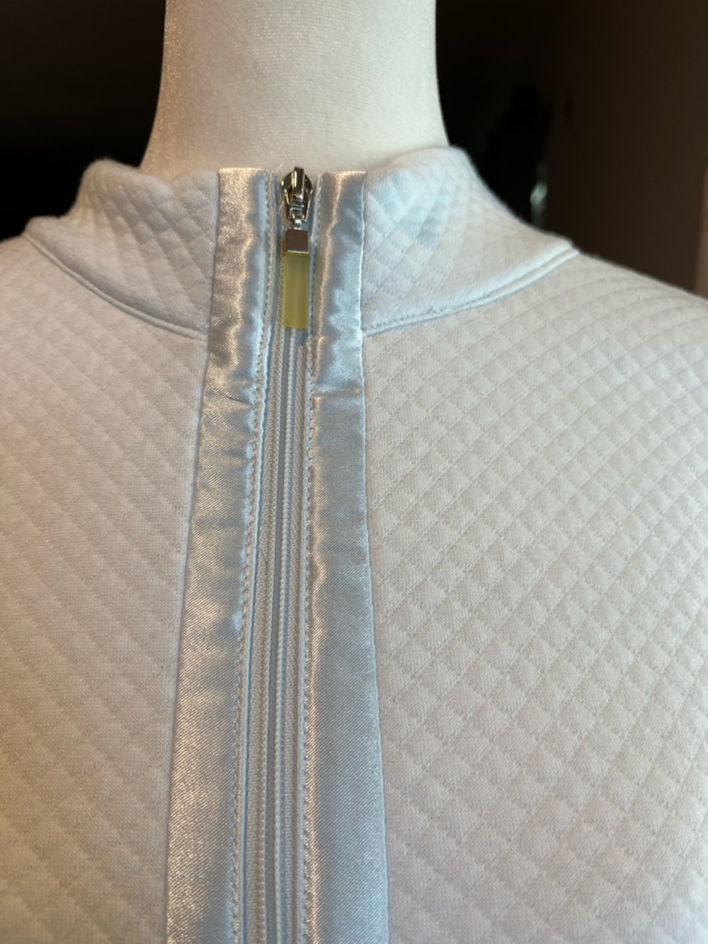 Midnight by Carole Hochman Long Zip Front Robe - Light Blue - Picture 3 of 9